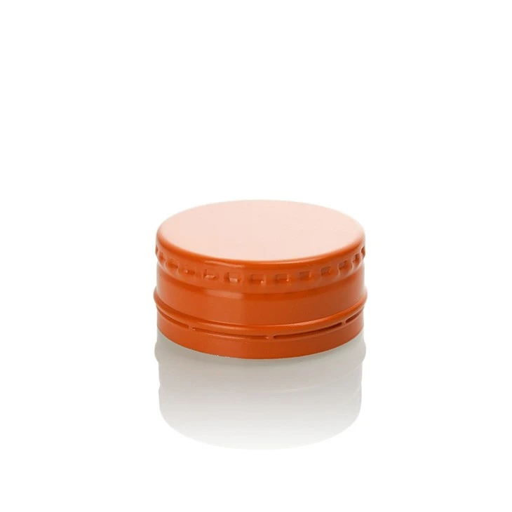 28mm Orange Aluminum Bottle Caps factory